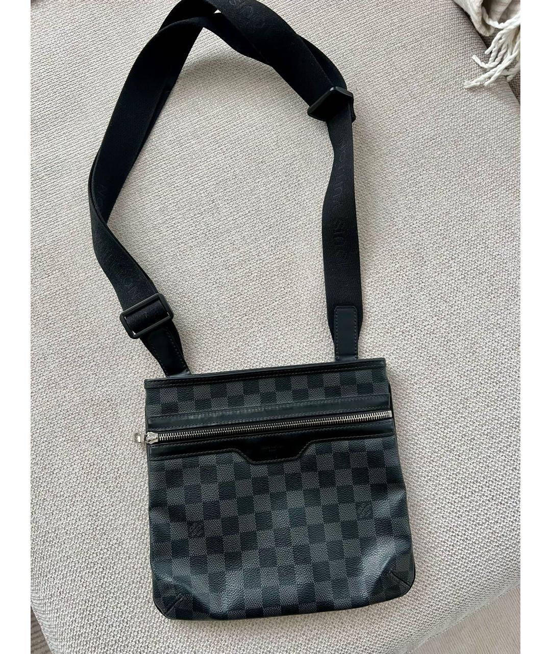 LOUIS VUITTON Черная сумка на плечо, фото 8