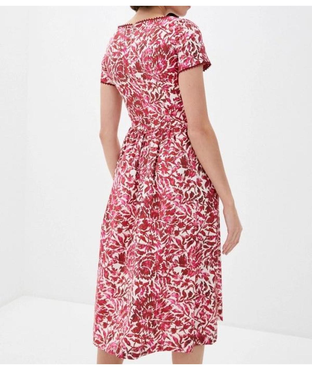 WEEKEND MAX MARA Розовое хлопковое повседневное платье, фото 2