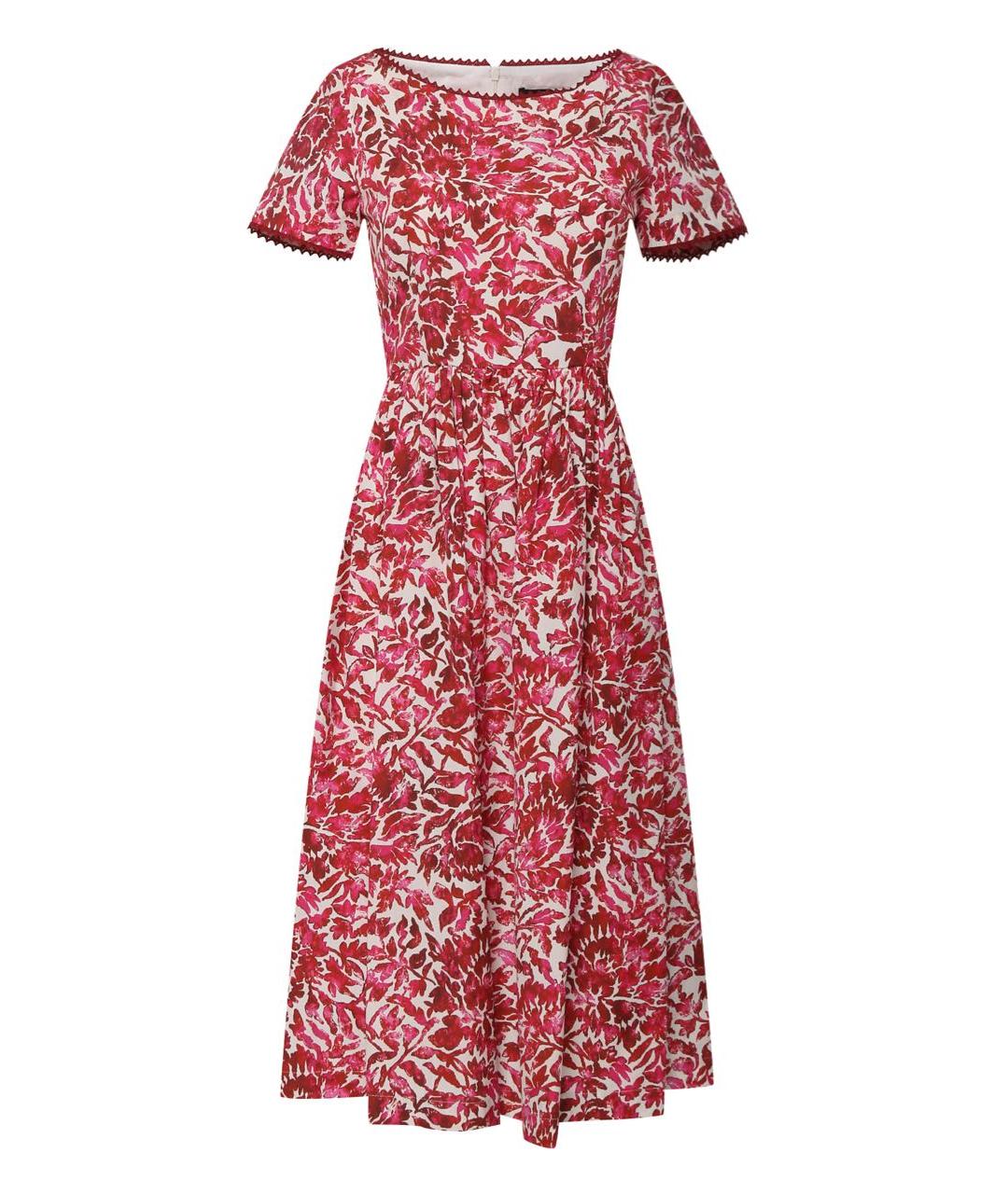 WEEKEND MAX MARA Розовое хлопковое повседневное платье, фото 7