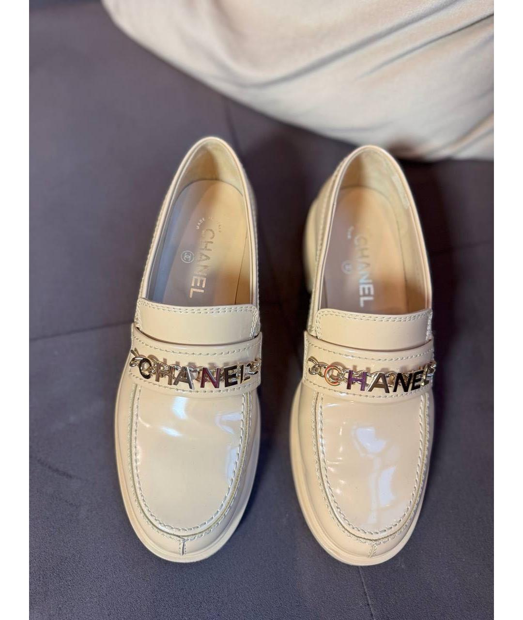 CHANEL Бежевые лоферы, фото 2