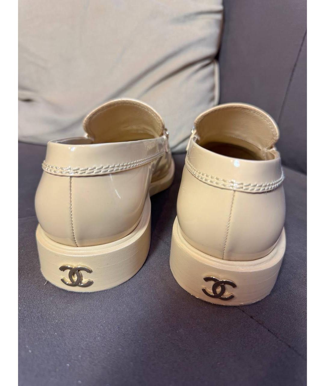 CHANEL Бежевые лоферы, фото 3