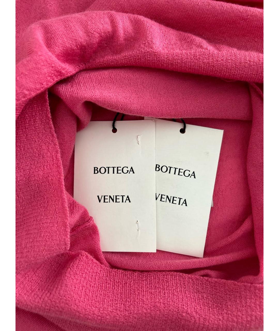 BOTTEGA VENETA Розовый кашемировый джемпер / свитер, фото 5