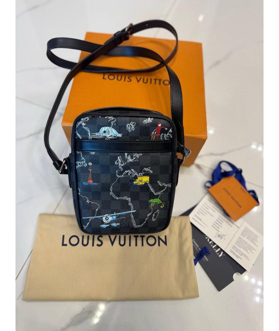 LOUIS VUITTON Черная поясная сумка, фото 9