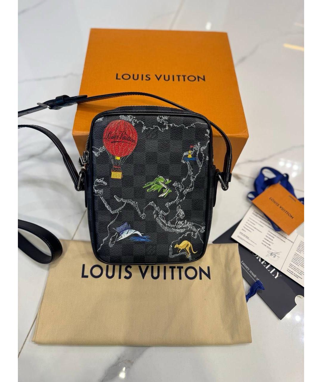 LOUIS VUITTON Черная поясная сумка, фото 2