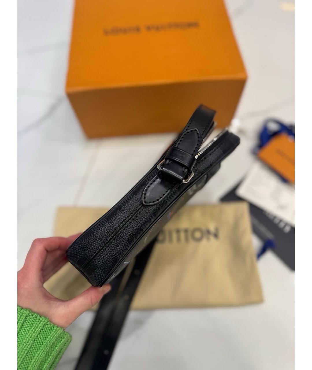 LOUIS VUITTON Черная поясная сумка, фото 4