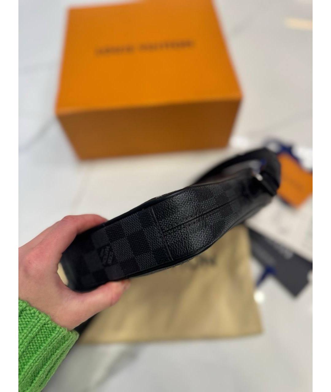 LOUIS VUITTON Черная поясная сумка, фото 6