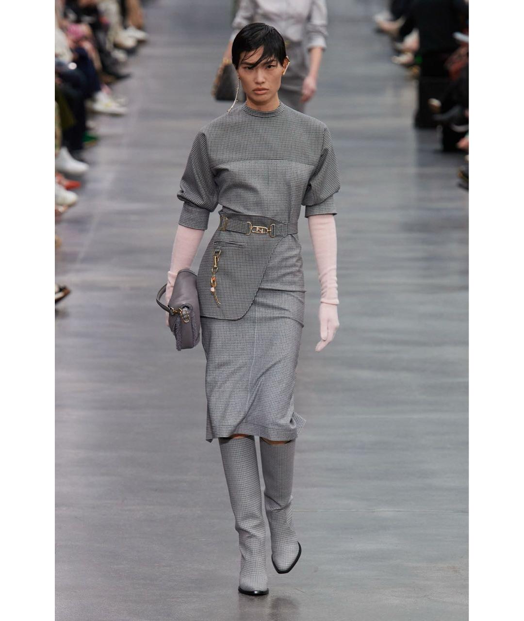 FENDI Серое вечернее платье, фото 2