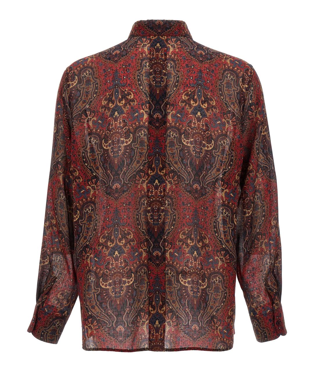 SAINT LAURENT Мульти шерстяная кэжуал рубашка, фото 2