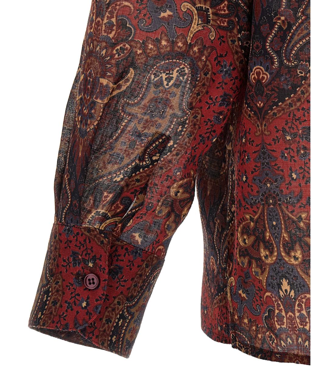 SAINT LAURENT Мульти шерстяная кэжуал рубашка, фото 4