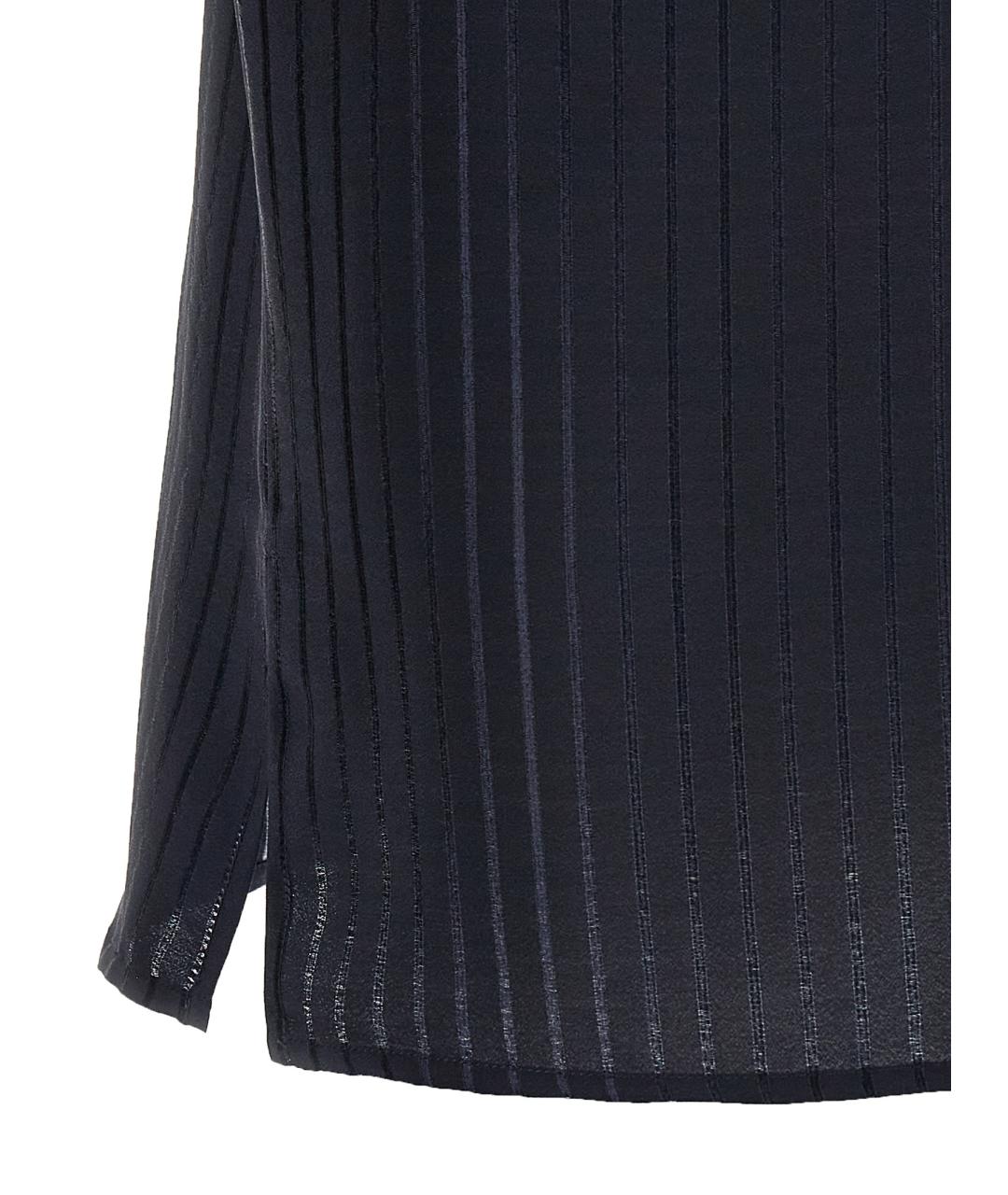 SAINT LAURENT Темно-синяя шелковая кэжуал рубашка, фото 4