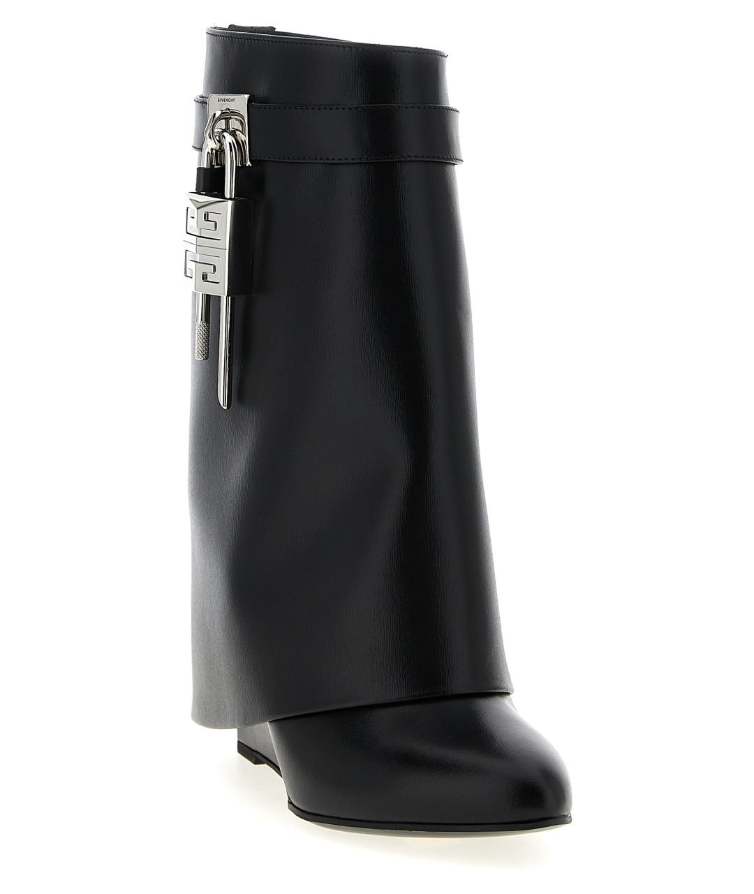 GIVENCHY Черные кожаные полусапоги, фото 3