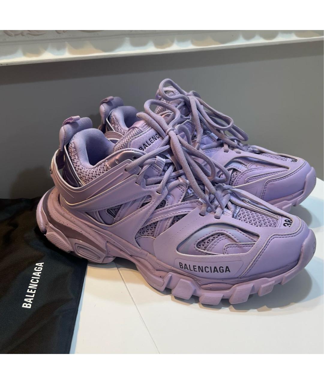 BALENCIAGA Фиолетовые кроссовки, фото 5