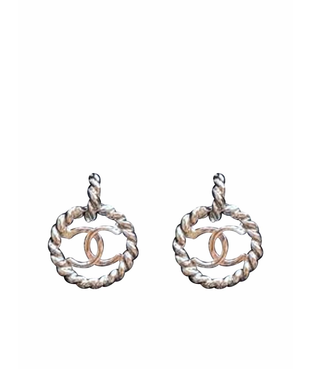 CHANEL Металлические серьги, фото 1