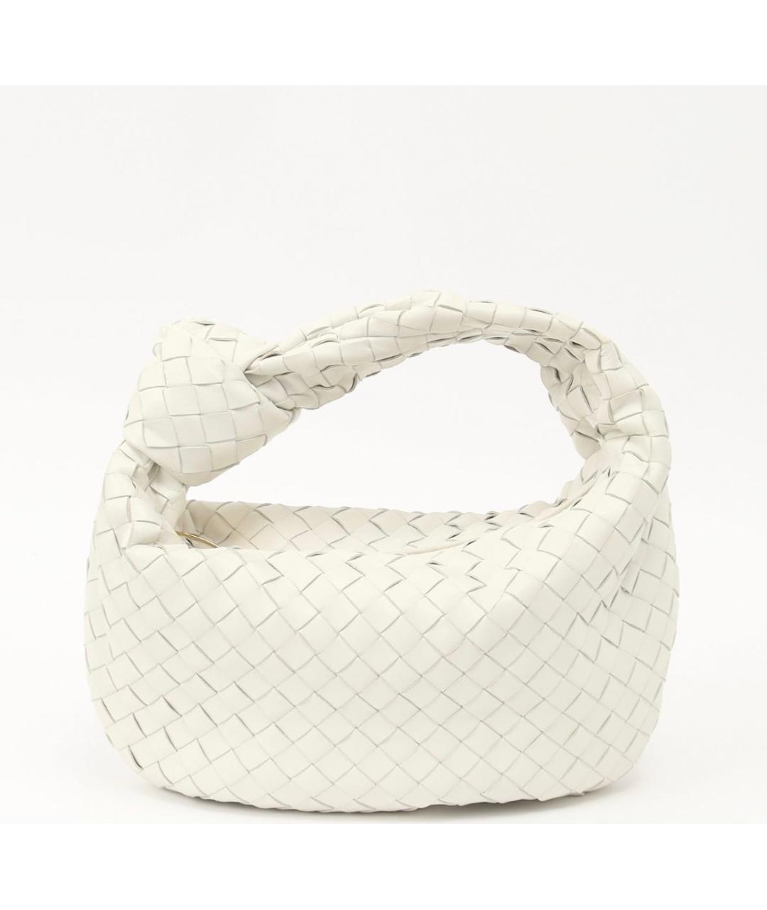 BOTTEGA VENETA Белая кожаная сумка через плечо, фото 8