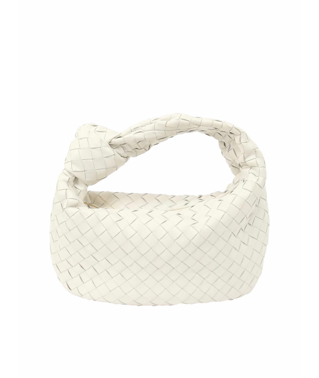 BOTTEGA VENETA Белая кожаная сумка через плечо, фото 1