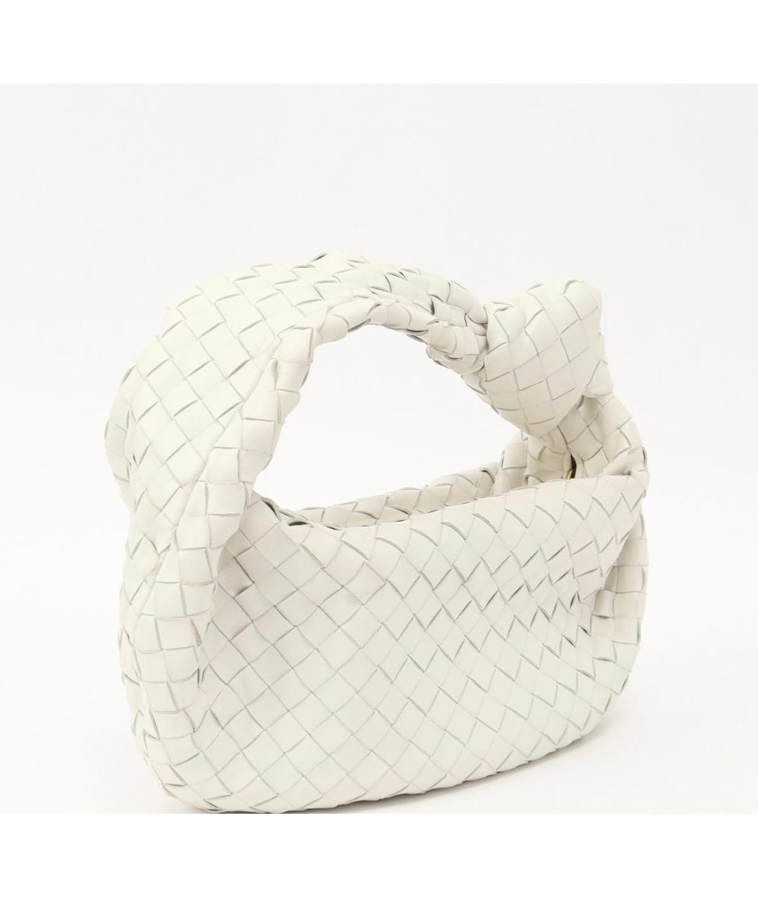 BOTTEGA VENETA Белая кожаная сумка через плечо, фото 2
