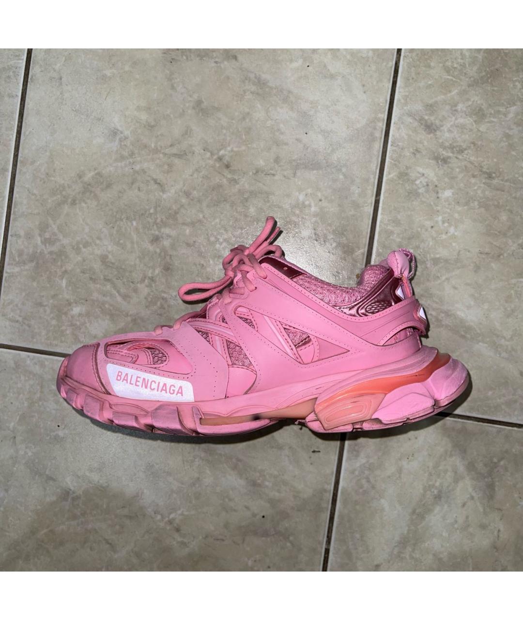 BALENCIAGA Розовые кожаные кроссовки, фото 7