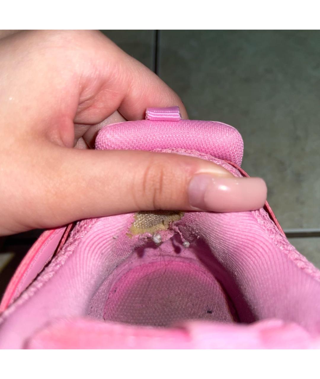 BALENCIAGA Розовые кожаные кроссовки, фото 6