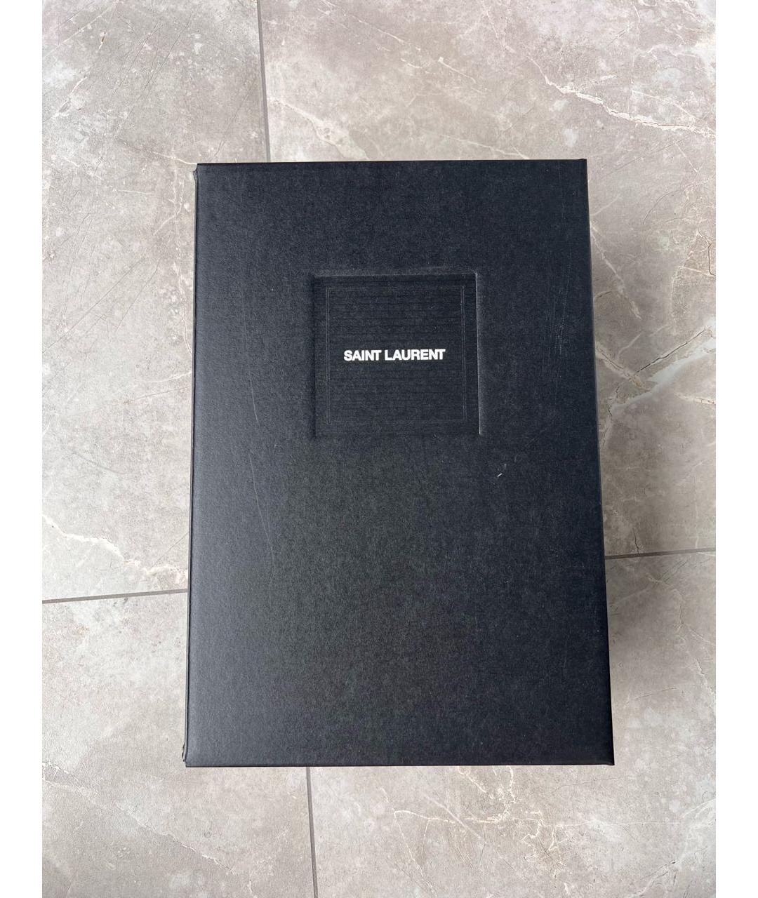 SAINT LAURENT Белые кожаные кеды, фото 5