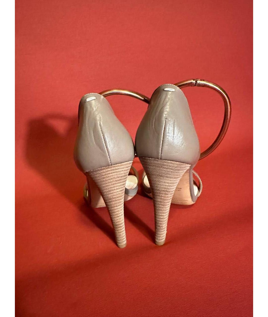 MAISON MARGIELA Кожаные босоножки, фото 5