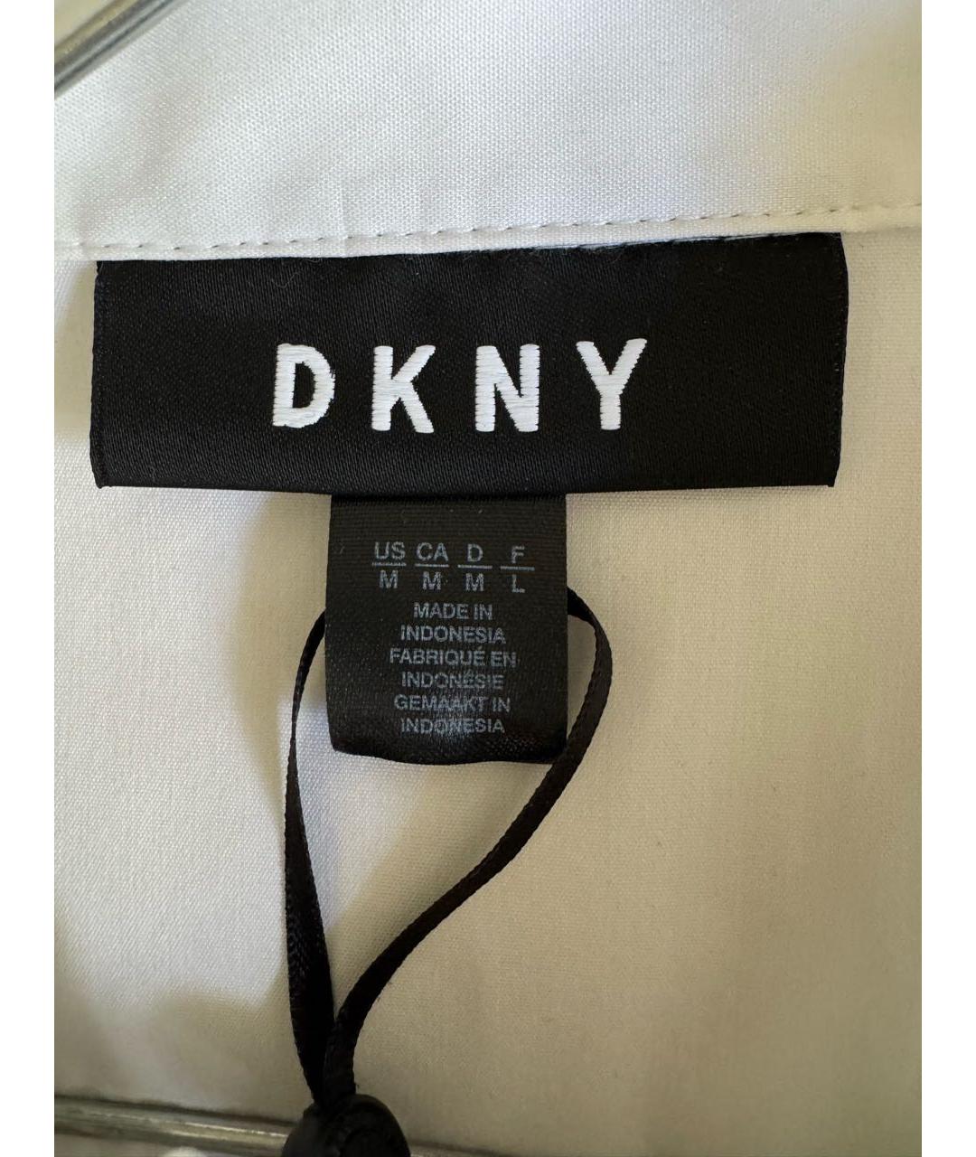 DKNY Белая хлопковая рубашка, фото 4