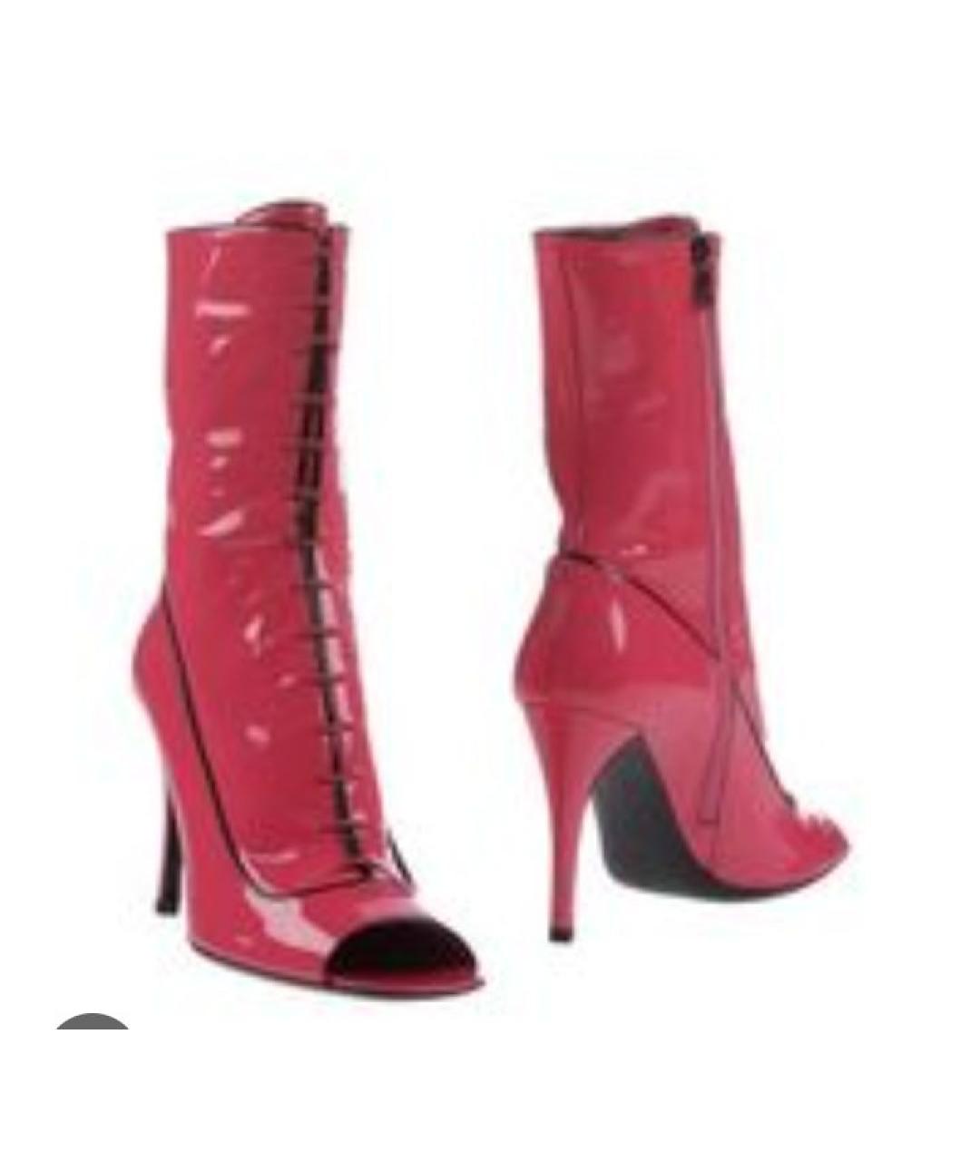 PRADA Фуксия ботильоны из лакированной кожи, фото 2