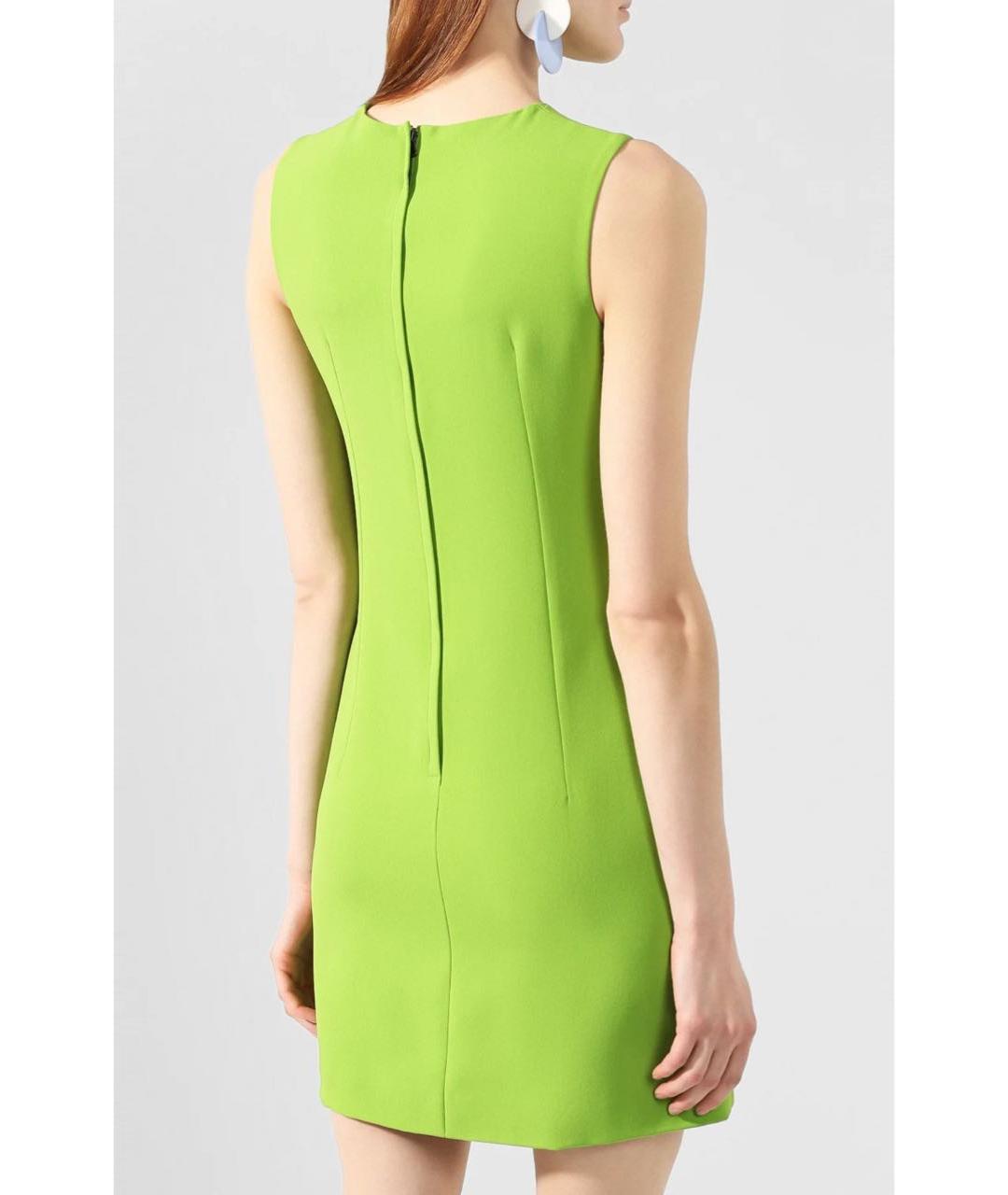 DOLCE&GABBANA Зеленые ацетатное повседневное платье, фото 4