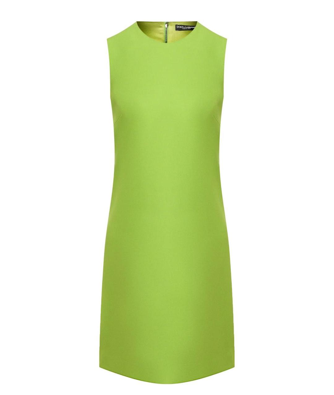 DOLCE&GABBANA Зеленые ацетатное повседневное платье, фото 6