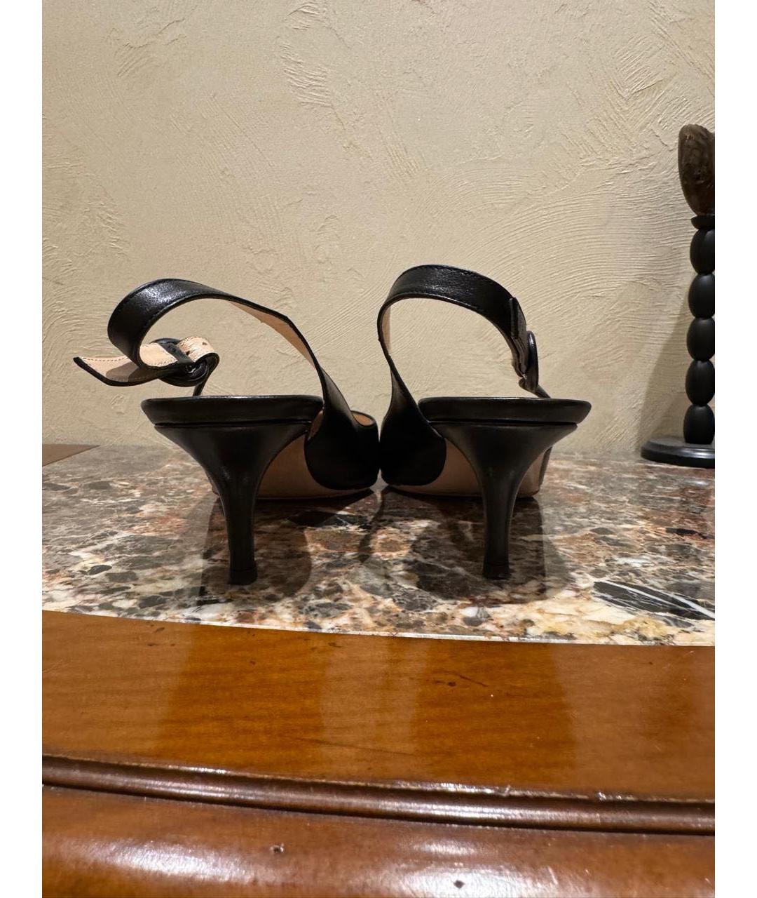 GIANVITO ROSSI Черные кожаные туфли, фото 3