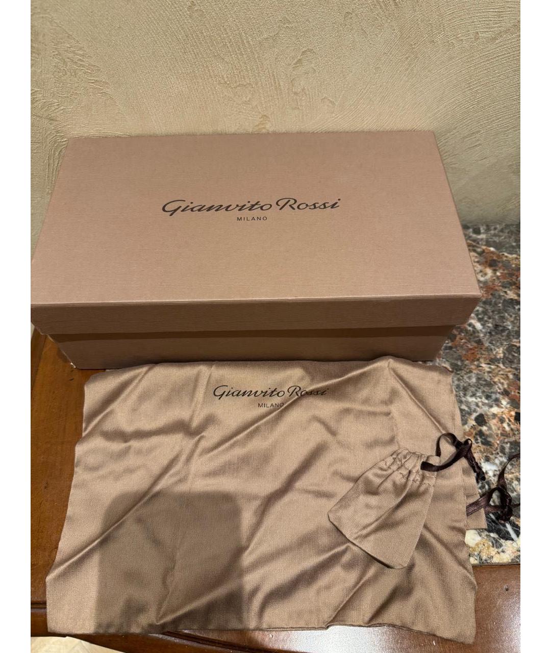 GIANVITO ROSSI Черные кожаные туфли, фото 5