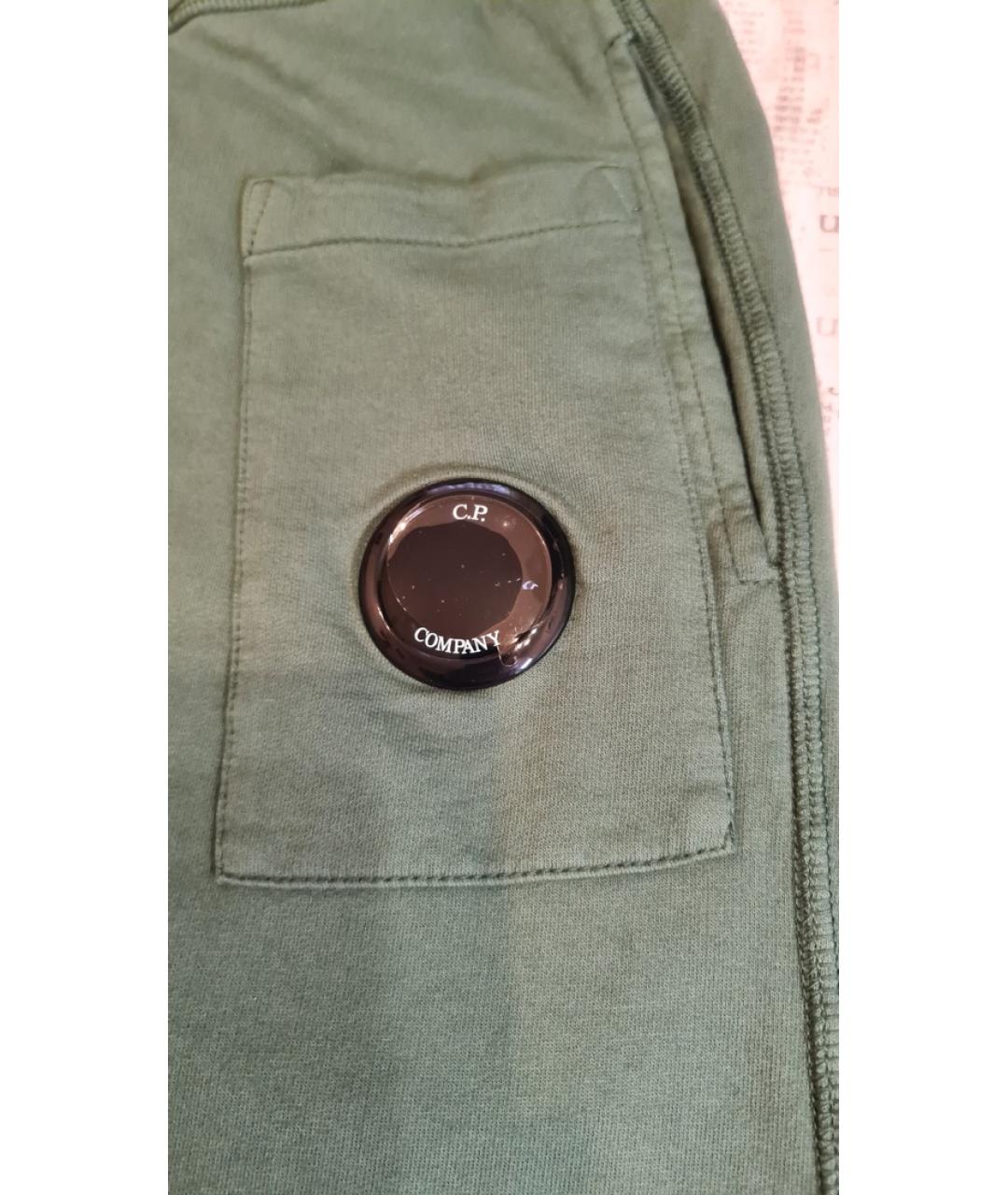 CP COMPANY Зеленые хлопковые повседневные брюки, фото 4