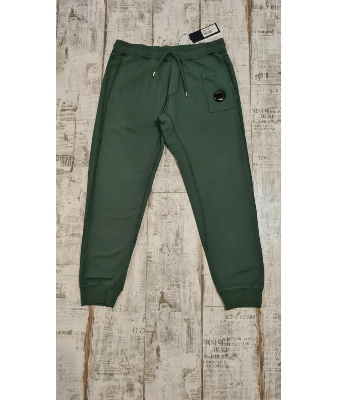 CP COMPANY Зеленые хлопковые повседневные брюки, фото 3