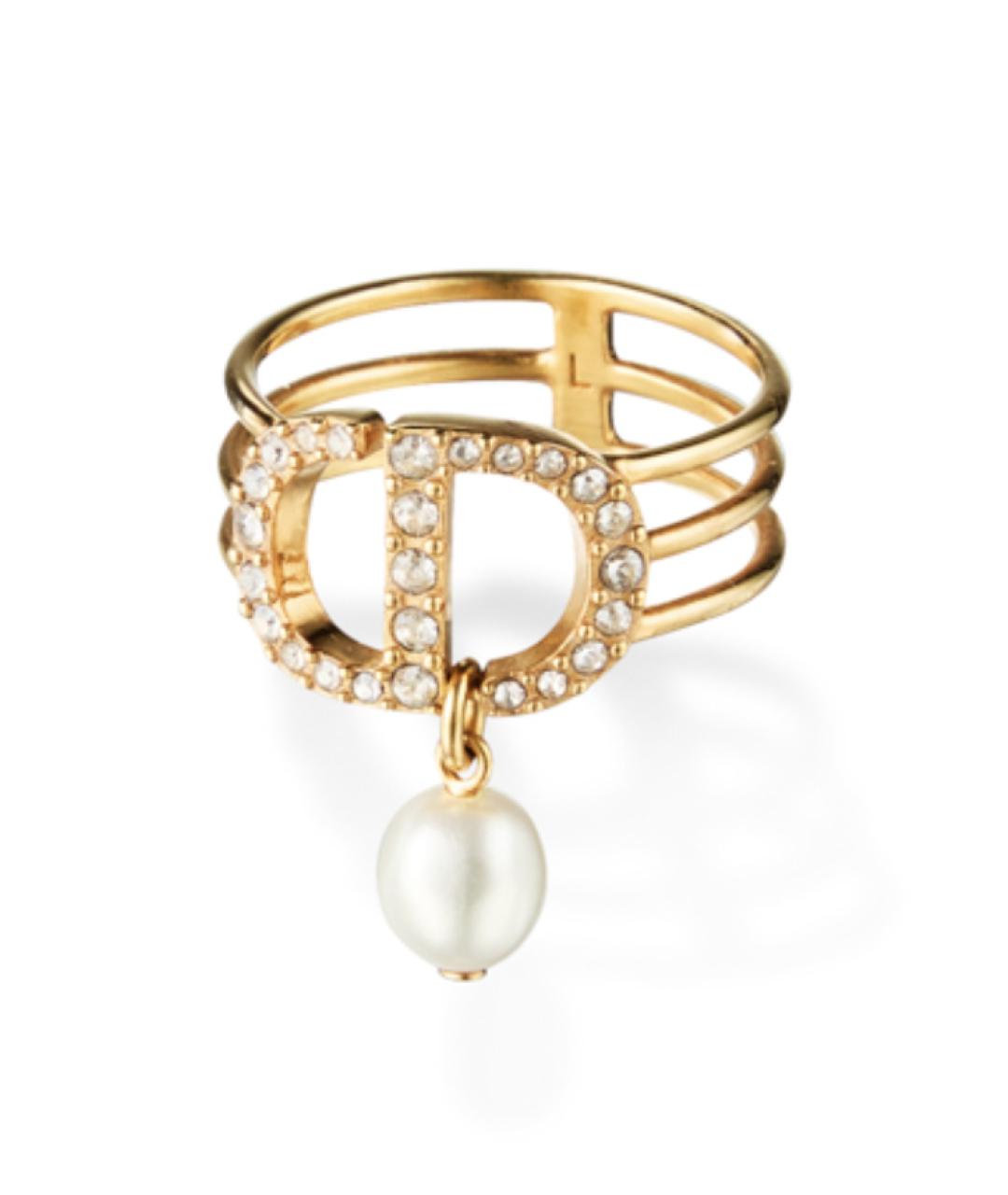 CHRISTIAN DIOR Золотое латунное кольцо, фото 1