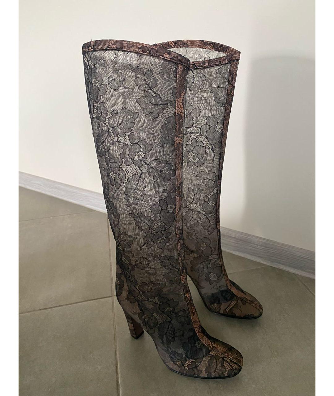 VALENTINO Черные синтетические сапоги, фото 4