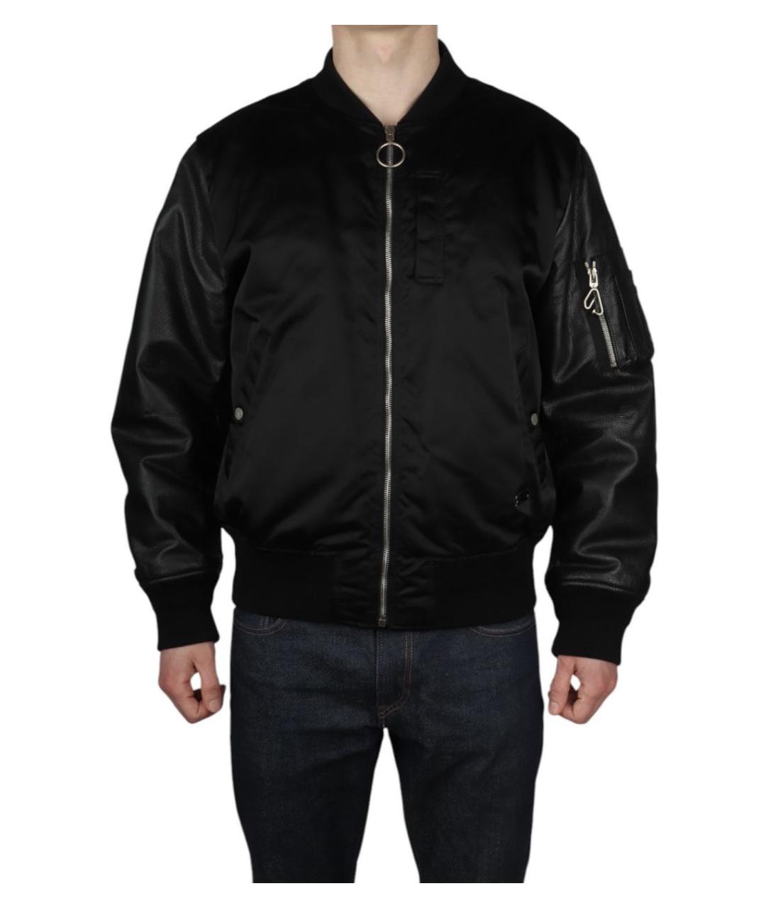OFF-WHITE Черная полиэстеровая куртка, фото 2