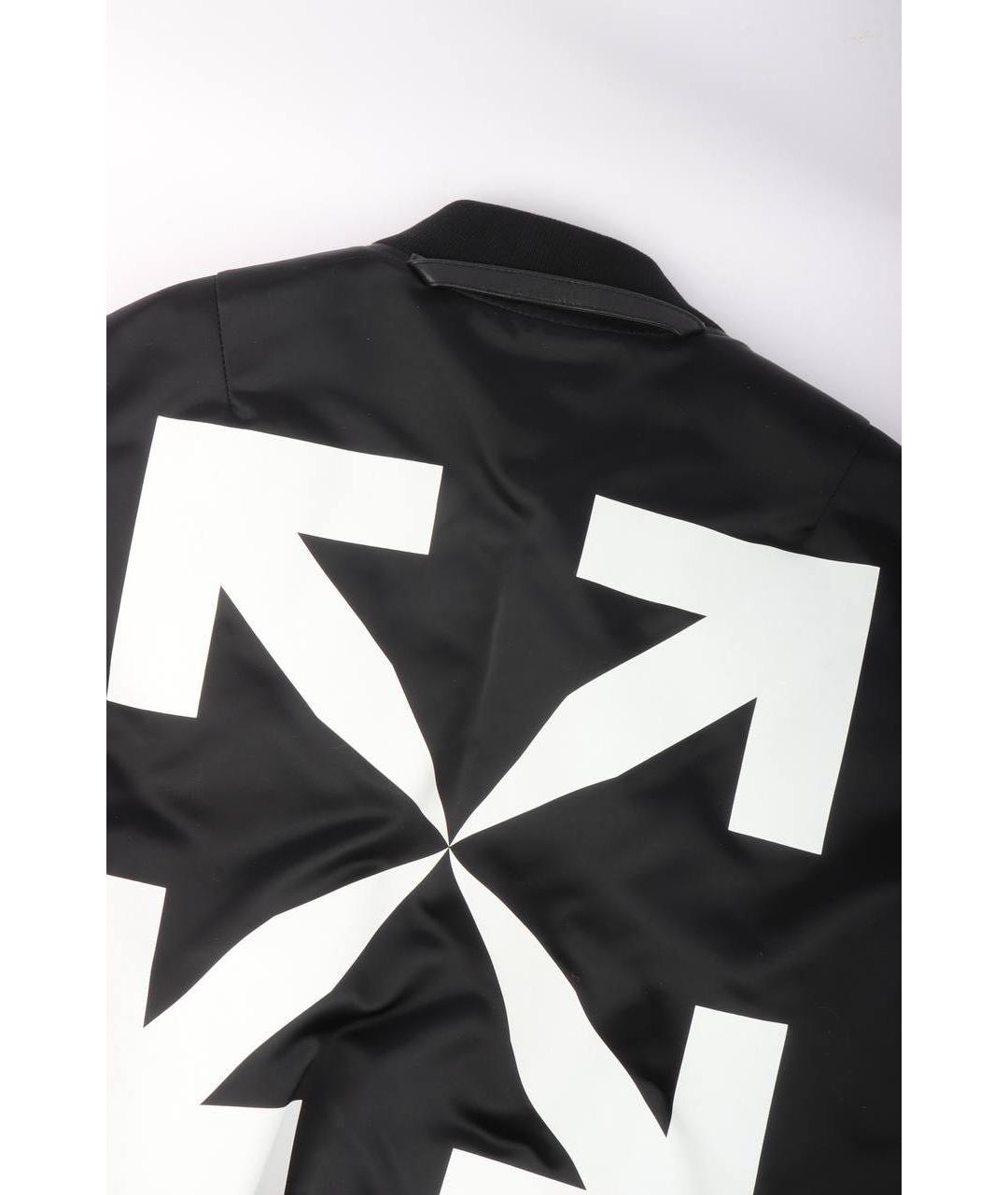 OFF-WHITE Черная полиэстеровая куртка, фото 4