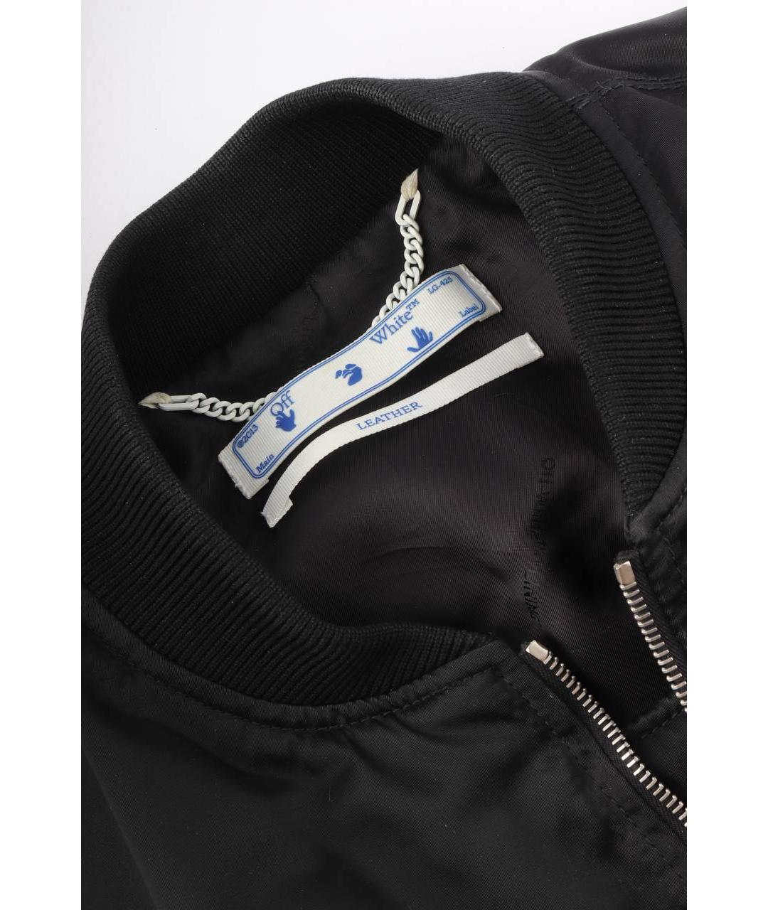 OFF-WHITE Черная полиэстеровая куртка, фото 6