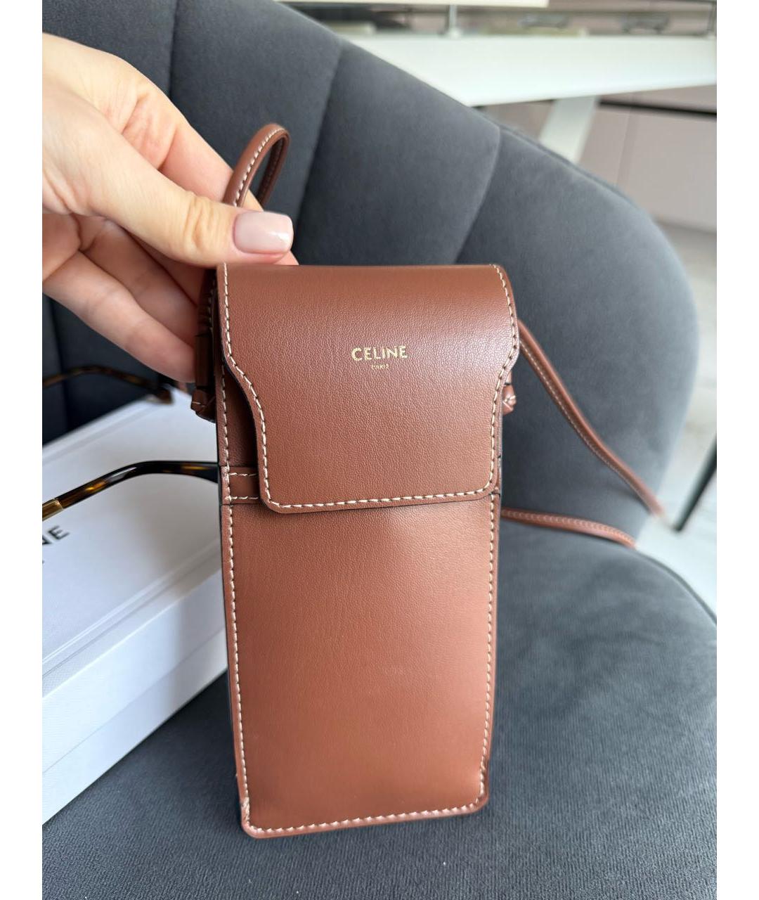 CELINE Золотые металлические солнцезащитные очки, фото 7