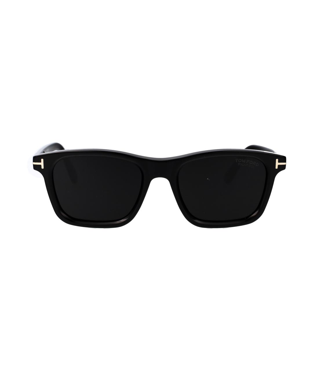 TOM FORD Черные пластиковые солнцезащитные очки, фото 1