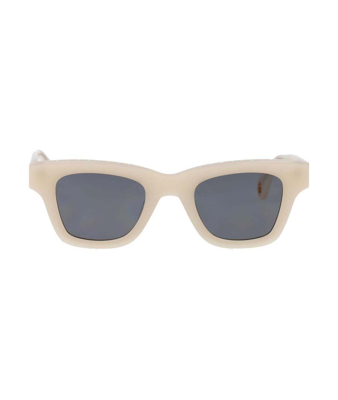 JACQUEMUS Бежевые солнцезащитные очки, фото 1