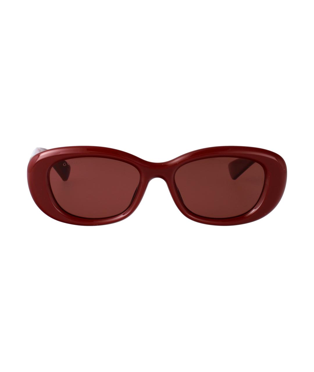 GUCCI Бордовые солнцезащитные очки, фото 1