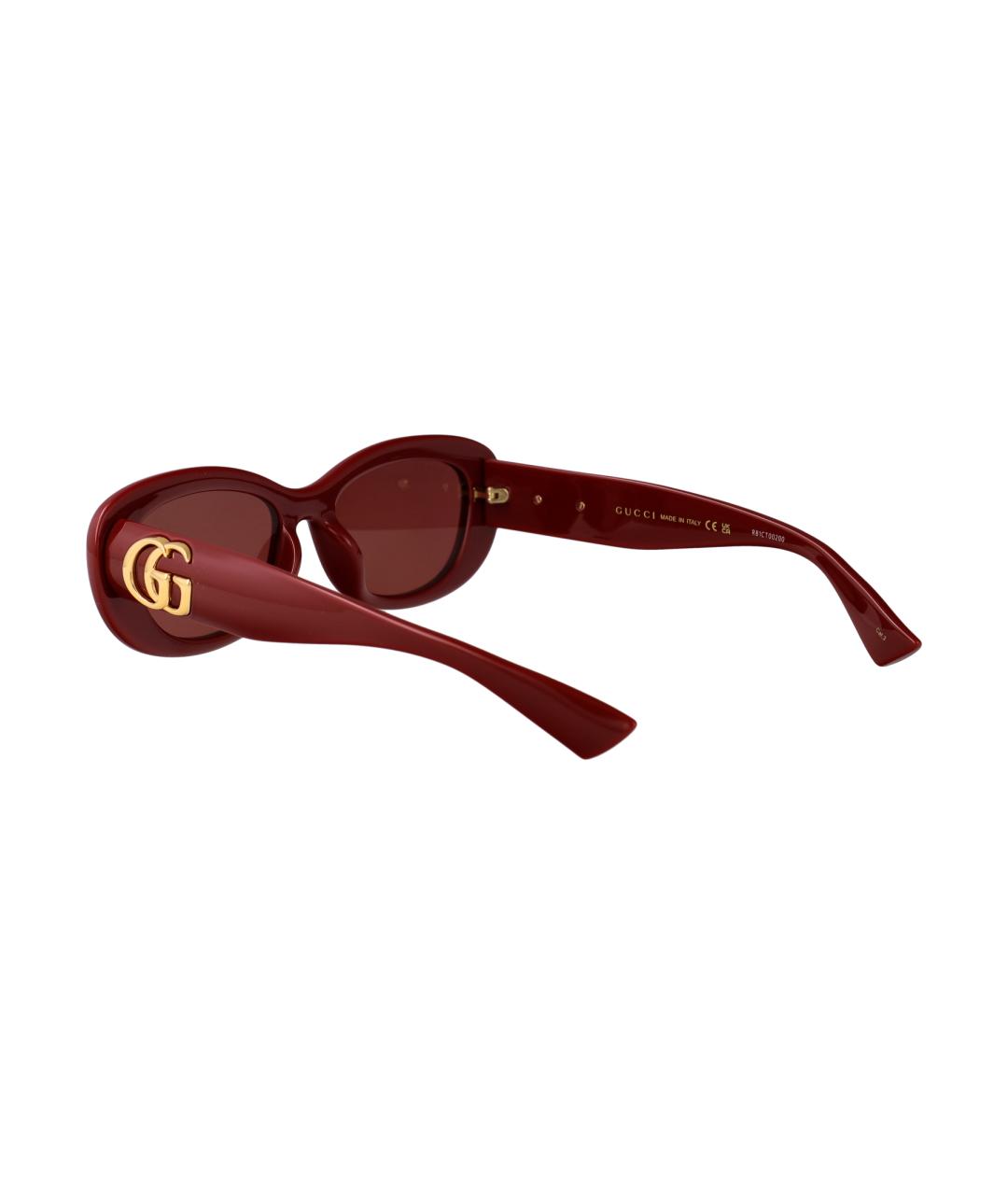 GUCCI Бордовые солнцезащитные очки, фото 4