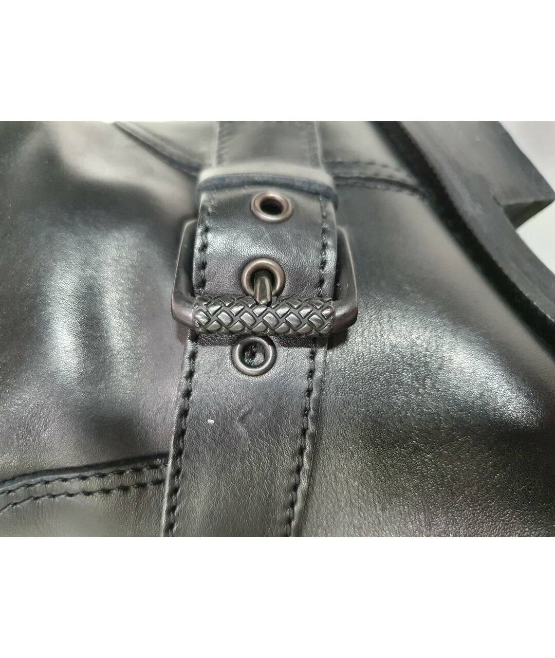 BOTTEGA VENETA Черные кожаные ботинки, фото 5