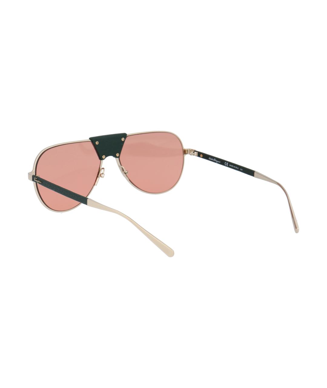 FERRAGAMO Мульти металлические солнцезащитные очки, фото 4
