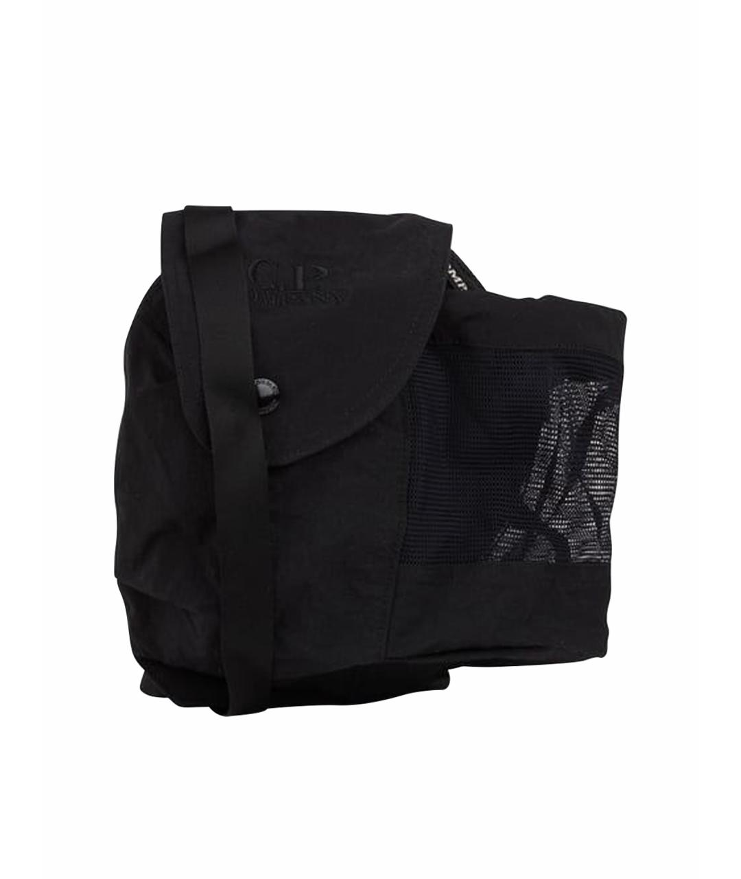 CP COMPANY Черная синтетическая сумка на плечо, фото 1