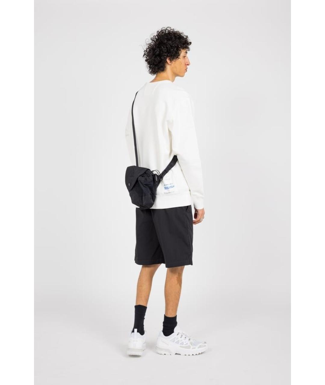 CP COMPANY Черная синтетическая сумка на плечо, фото 2