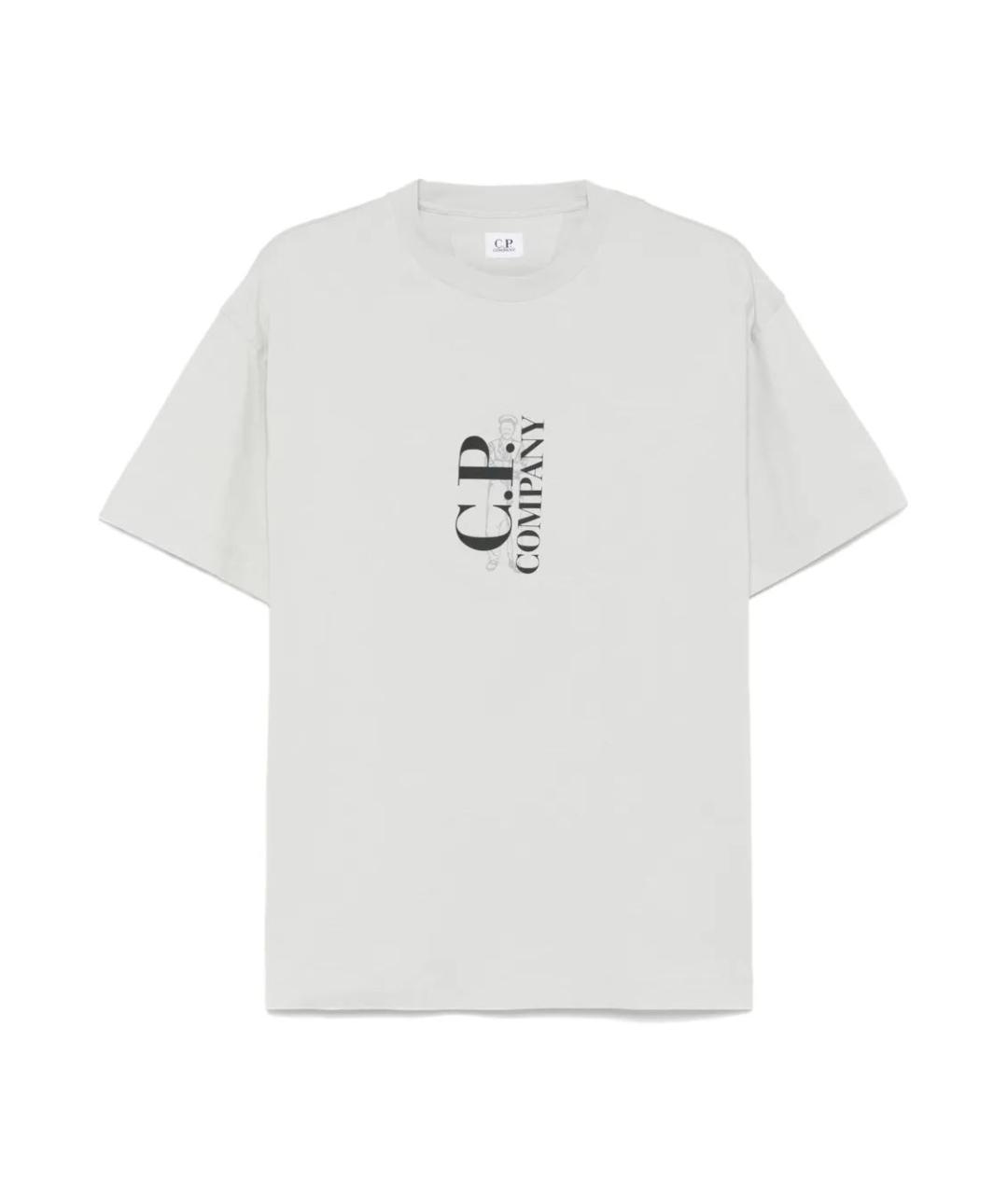 CP COMPANY Синяя хлопковая футболка, фото 1