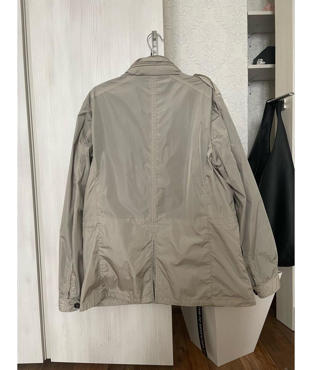 MONCLER Бежевая синтетическая куртка, фото 2