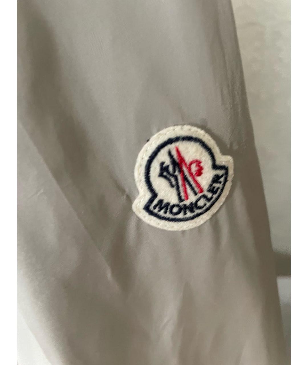 MONCLER Бежевая синтетическая куртка, фото 5