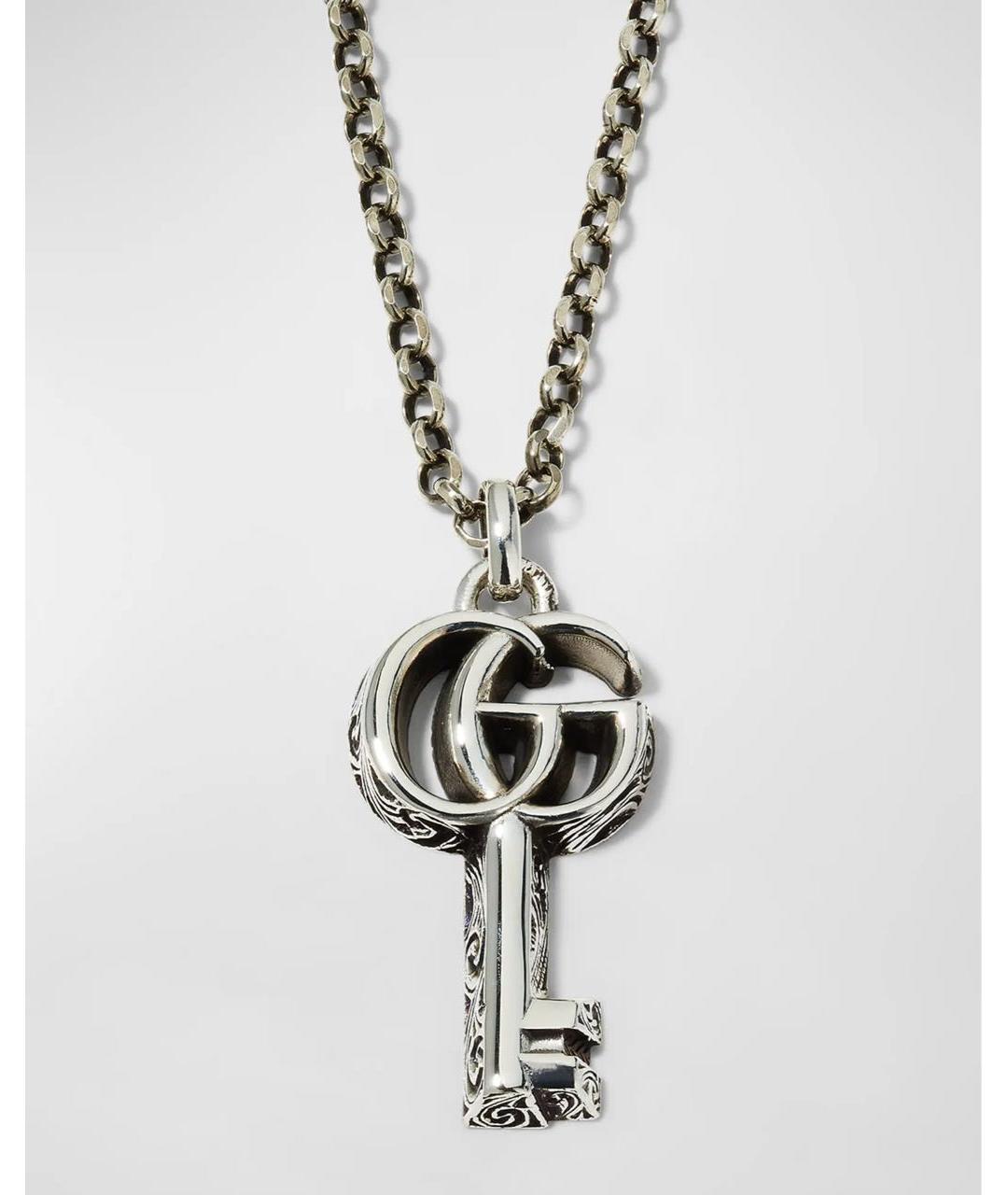 GUCCI Серебряная серебряная подвеска, фото 2